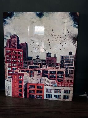 Urban Skyline Wall Art Glossy Print Collage 19.25” x 23.75” Matt Jarosz, Chicago